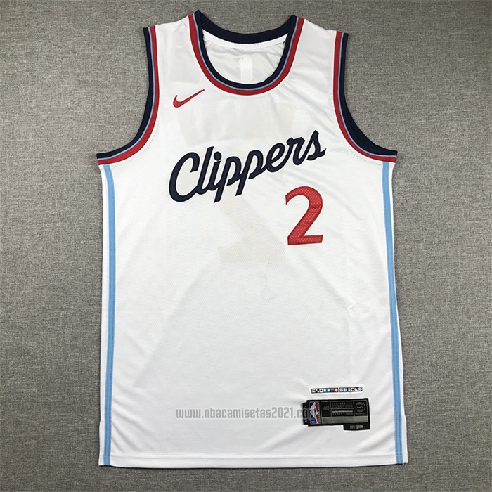 Camiseta Los Angeles Clippers Kawhi Leonard #2 Association 2024-25 Blanco